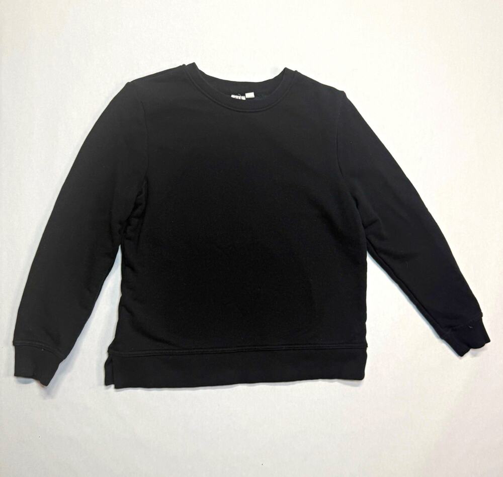 GAP Men's Black Knit Crewneck Pullover Sweatshirt Long Sleeve Size M